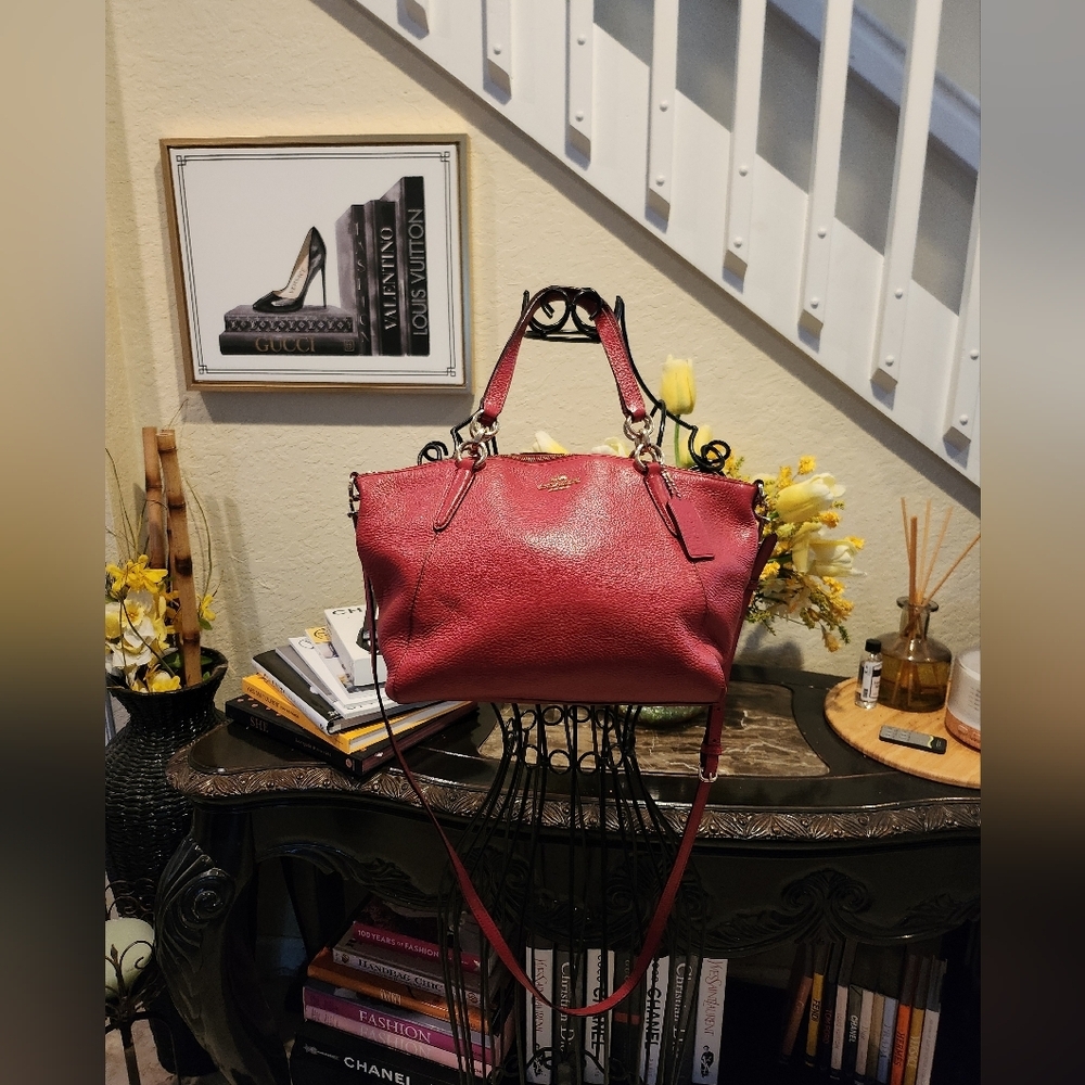 Coach Kelsey Satchel leather crossbody bag